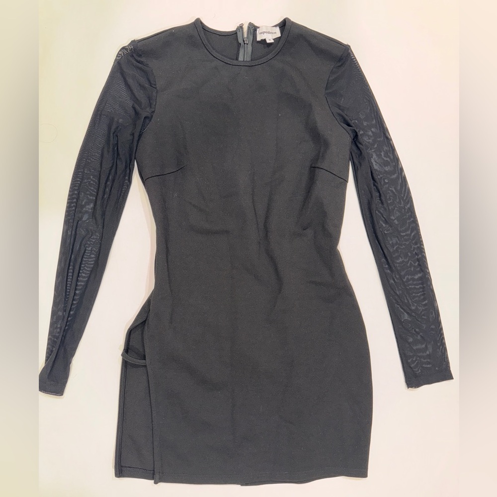 Superdown Black Long Sleeve Dress
